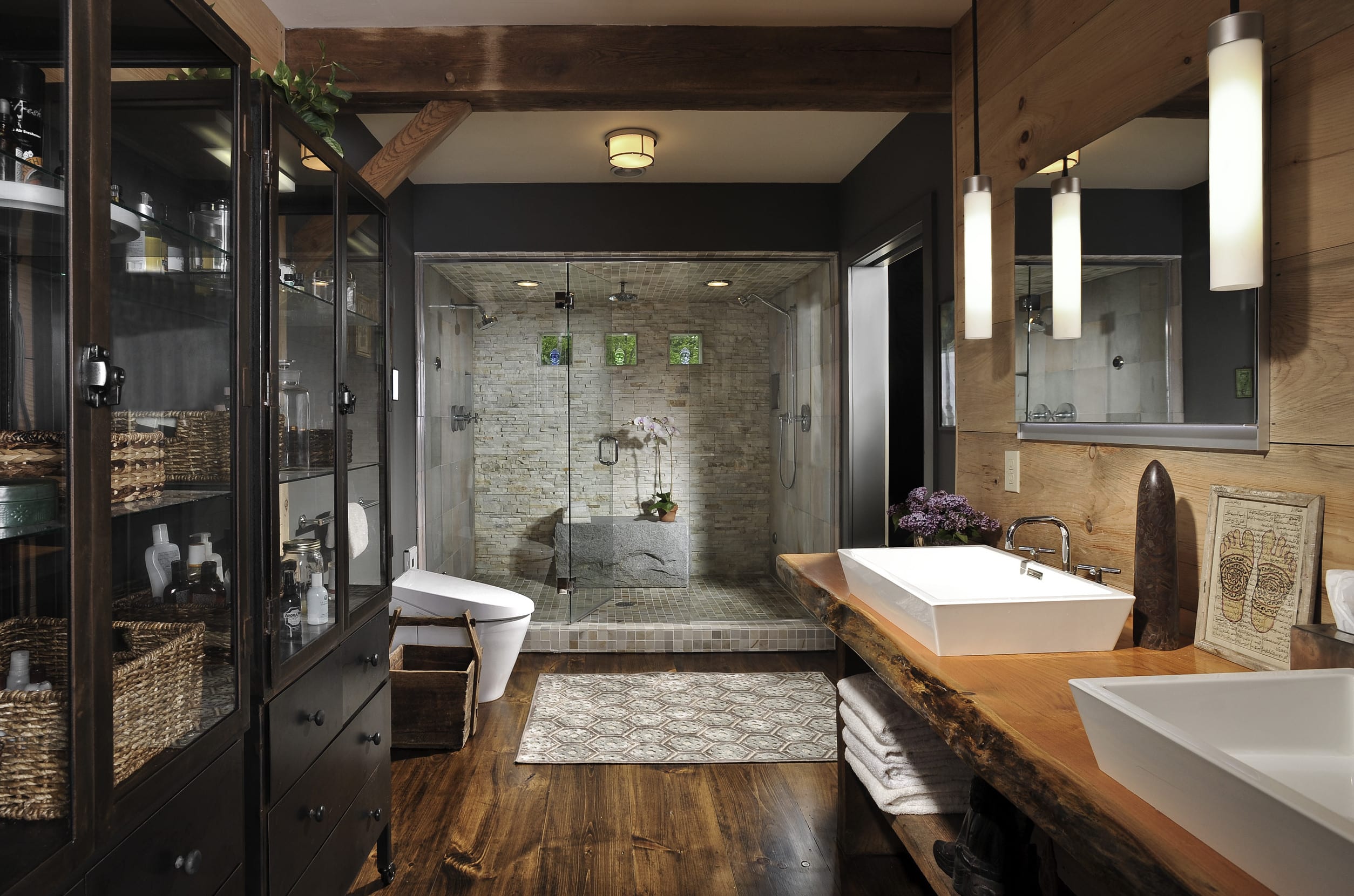 moderne badezimmer im vintage style_badezimmer ideen für retro bad